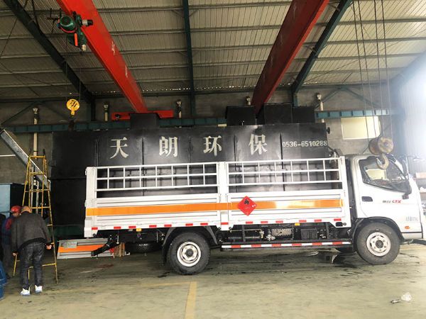 Guangxi Liuzhou MBR membrane sewage treatment equipment delivery