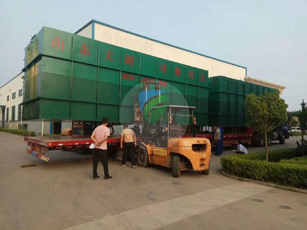 Yancheng buried sewage treatment equipment delivery