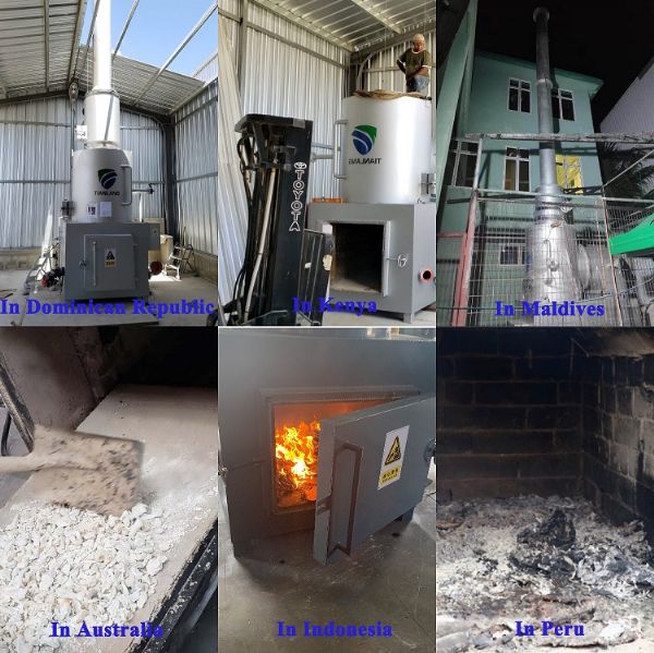 environmental poultry farm waste incinerator for dead chicken animal waste burning